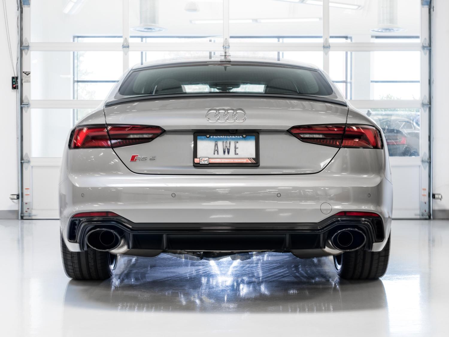 AWE Tuning Audi B9 RS5 Touring Edition Exhaust - w/ Diamond Black RS Tips - 3015-33108