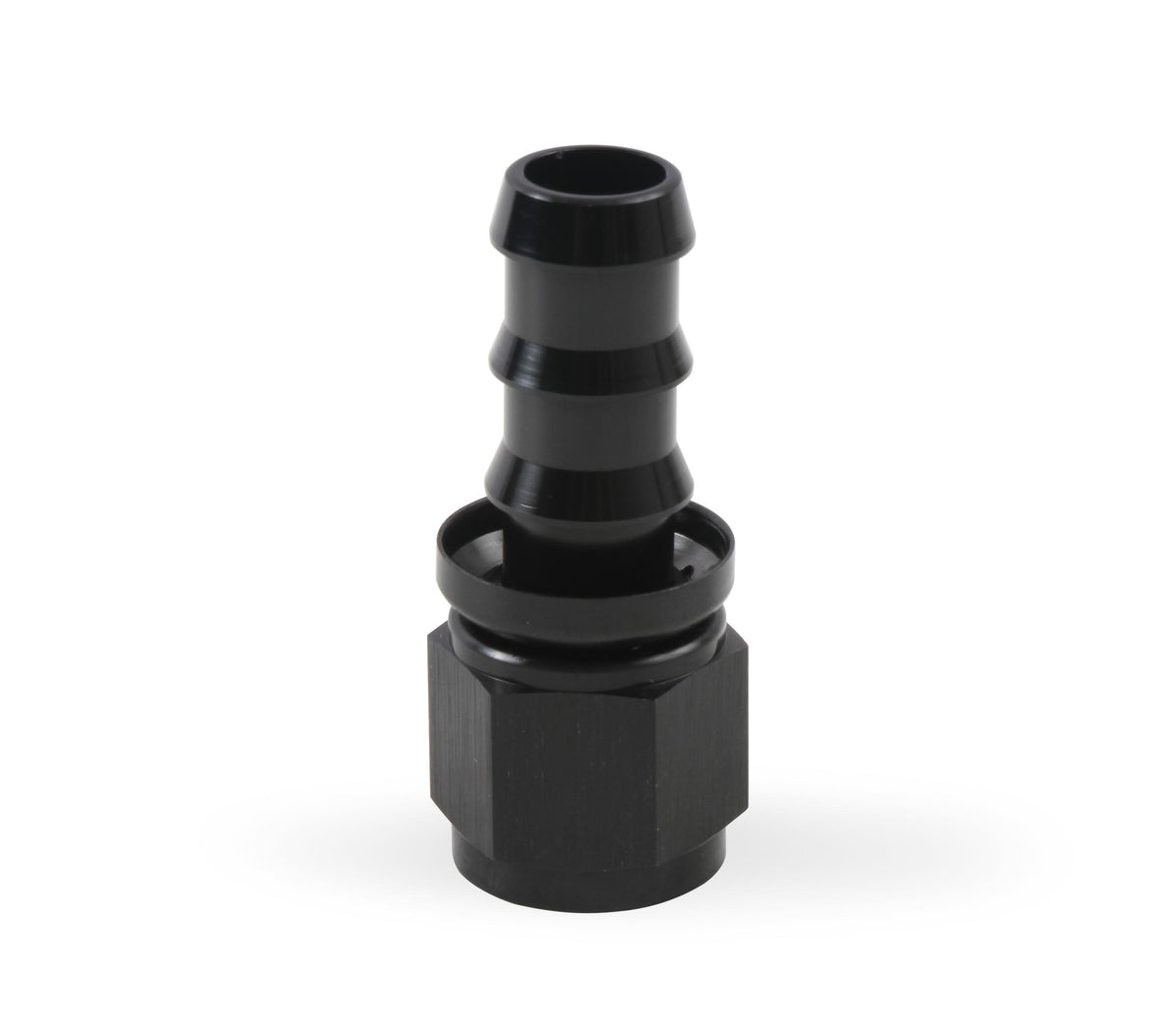 Mr. Gasket -10 AN Straight Push-On Hose Ends - Black.  - 200110-BL