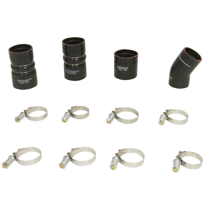 BD Diesel Bd 6.0L Powerstroke Intercooler Hose & Clamp Kit Ford 2003-2007 - 1047035