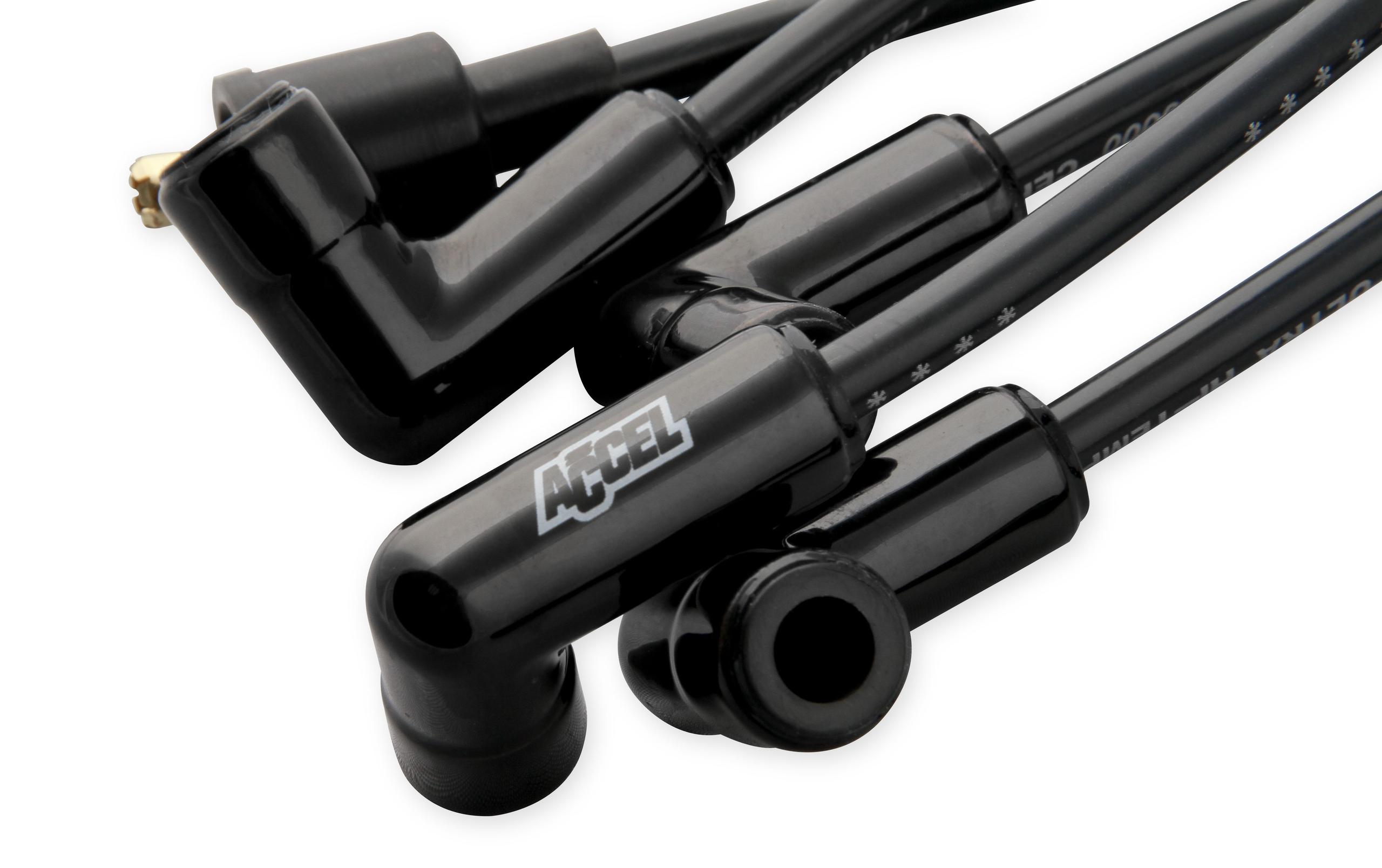 Accel Uni Ceramic 90 Boots Wire Kit- Black () - 9001Ck