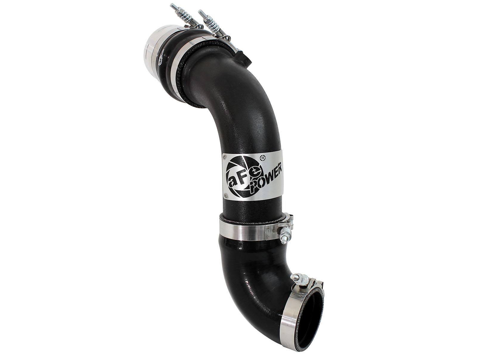 AFE BladeRunner 3 IN Aluminum Cold Charge Pipe Black (2011-2016 F-250 Super Duty, F-350 Super Duty) - 46-20149-B