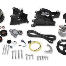Holley LS/LT Complete Accessory Drive Kit- Black Finish.  - 20-136BK
