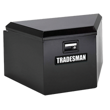 Tradesman Steel Trailer Tongue Storage Box (21in.) - Black
