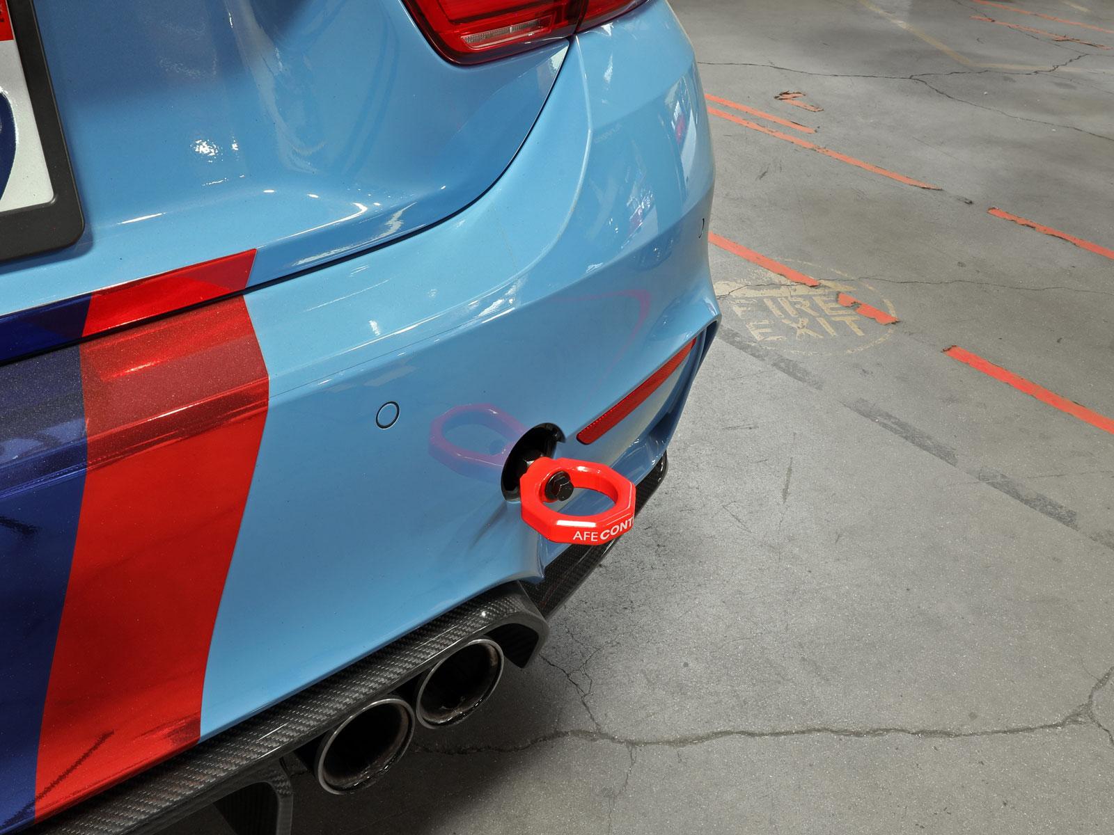 aFe CONTROL Rear Tow Hook Red - 450-502002-R