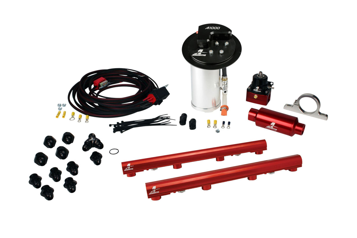 Aeromotive 17318 10-17 Mustang GT Stealth A1000 Racing Fuel System with 4.6L 3-V Fuel Rails
