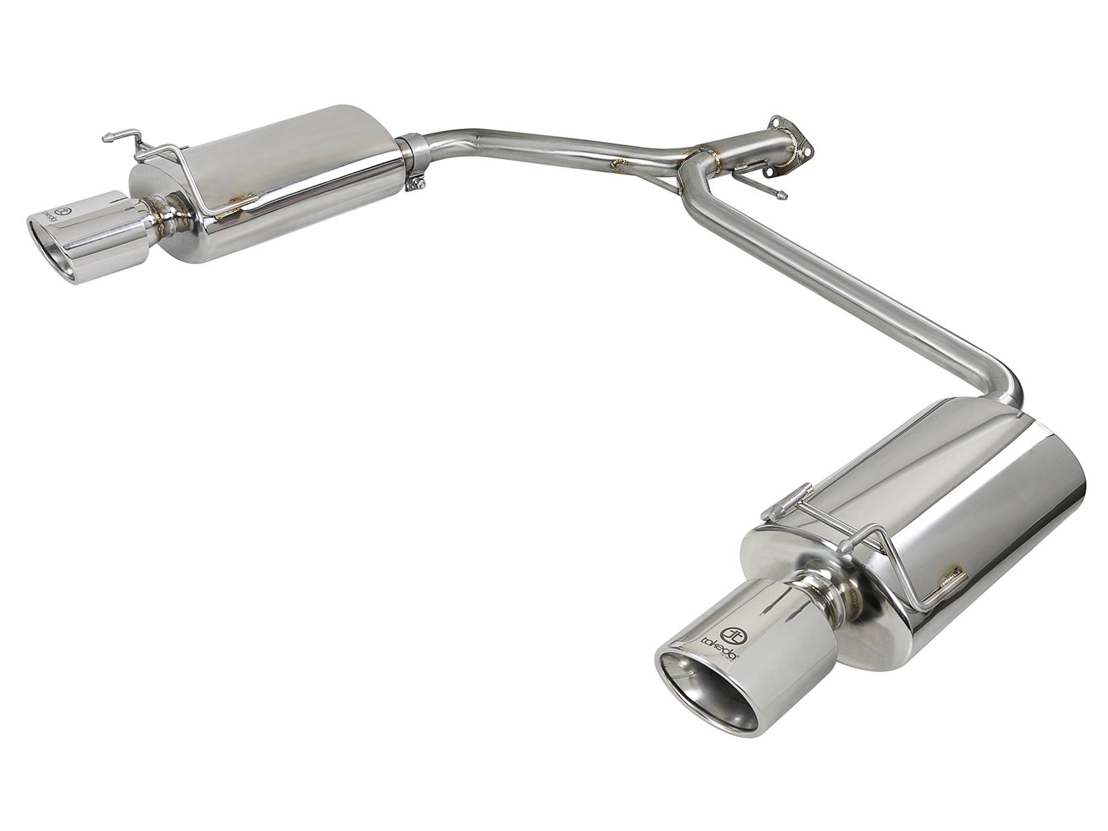 AFE Takeda 1-3/4 IN to 2-1/4 IN 304 Stainless Steel Axle-Back Exhaust w/ Polish Tips (2013-2017 Accord, Accord) - 49-36604
