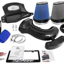 AFE 52-74201-C Black Series Momentum Carbon Fiber Cold Air Intake System w/Dual Filter Media (2014-2019 C7 Corvette)