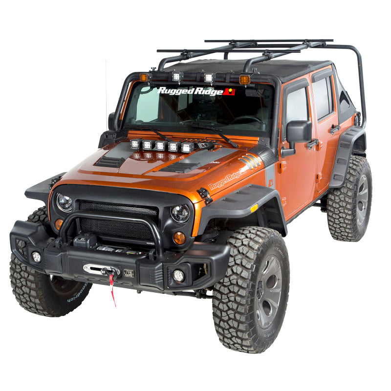 Rugged Ridge Sherpa Roof Rack Kit; 07-18 Jeep Wrangler Jku 4 Door - 11703.22