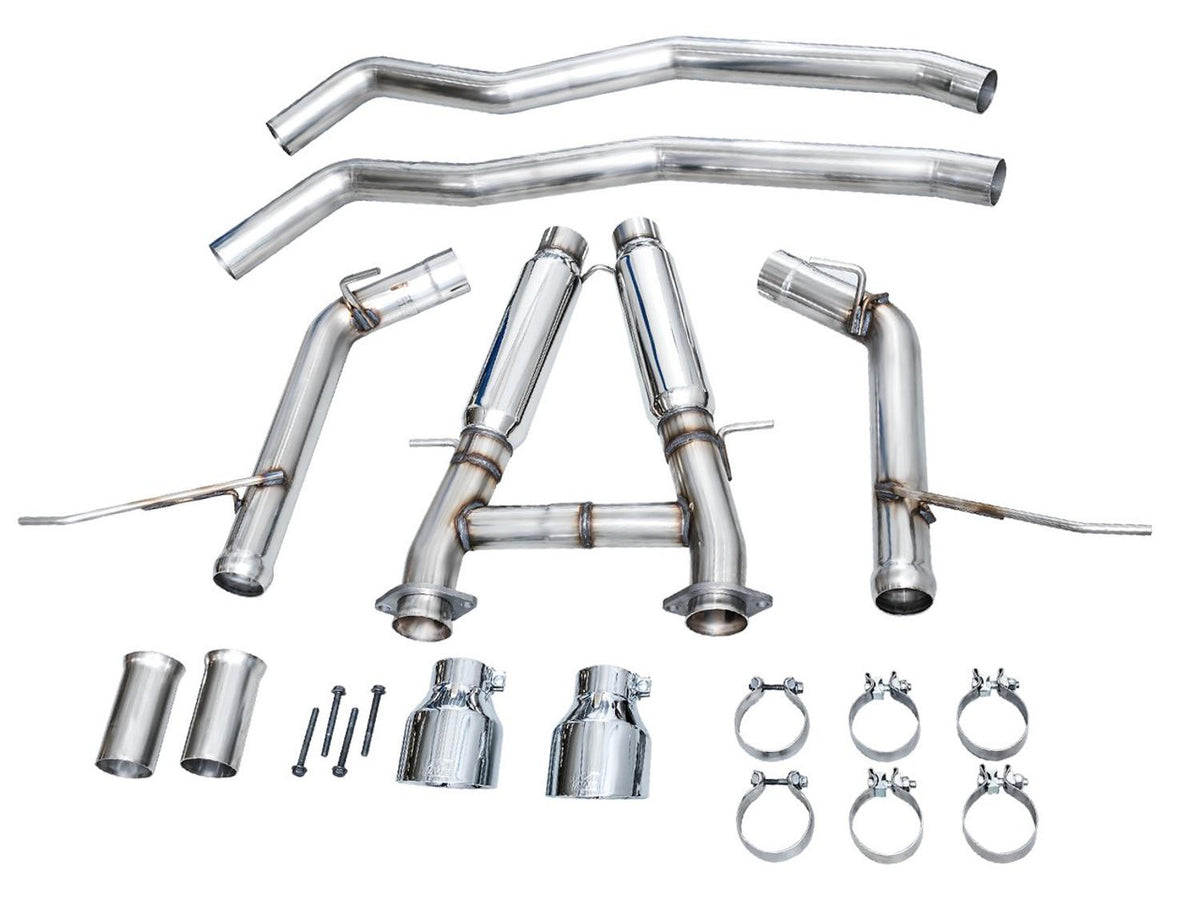 AWE Track Edition Exhaust - Chrome Silver Tips (2018-2023 Dodge Durango 6.4L / 6.2L SC) - 3020-32952