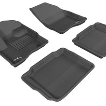 3D MAXpider 2010-2019 Ford Taurus Kagu 1st & 2nd Row Floormats - Black