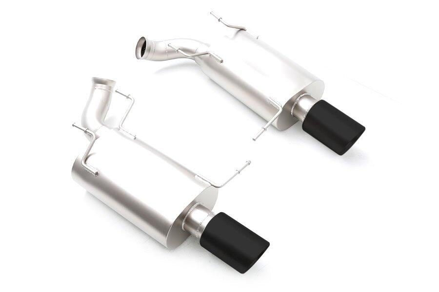Long Tube Headers FDAB00002B Axleback Exhaust System with Black Tips (2011-2014 5.0L Mustang GT / 2011-2012 Shelby GT500 5.4L)