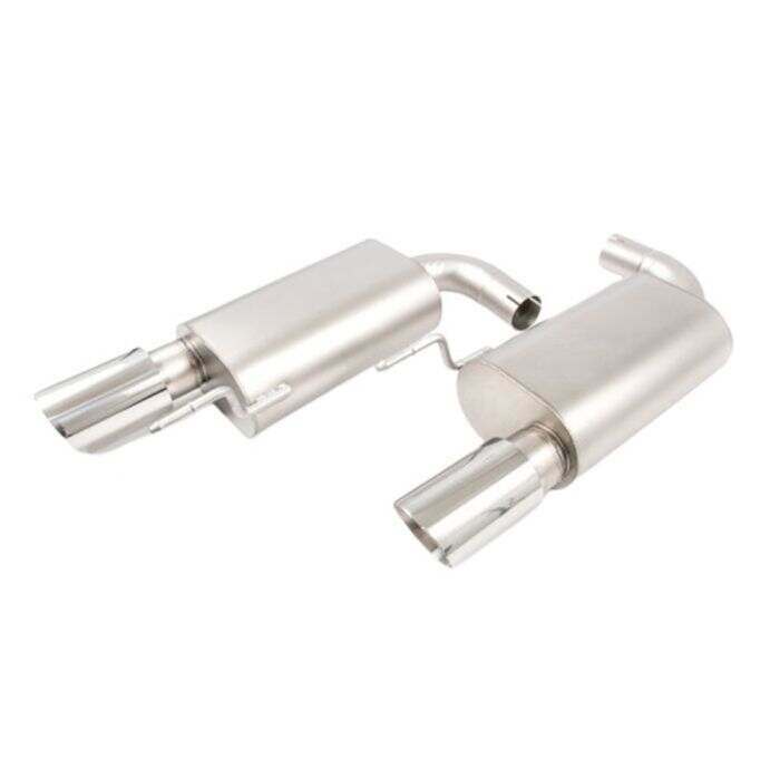 LTH 2.75" AxleBack Exhaust System Stainless Steel with 4" Polished Tips (2015-2017 Mustang GT / 2026 Mustang GT Non Active) - FDAB00004P