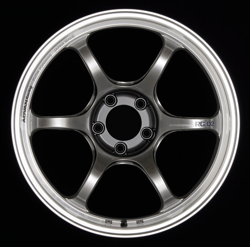 Advan RG-D2 18x9.5 +29 5-114.3 Machining & Racing Hyper Black Wheel - YAT8J29EHB