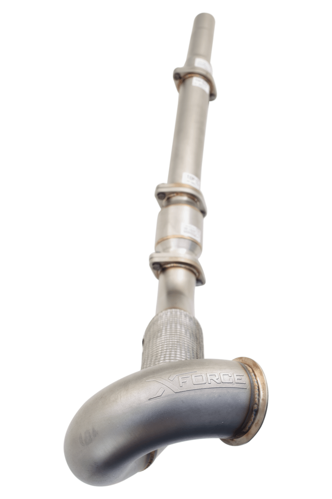 XForce 3' Dump Pipe, High Flow Cat Plus Mid Pipe Assemby (2015-2018 Volkswagen Golf) - ES-VW08-KITB