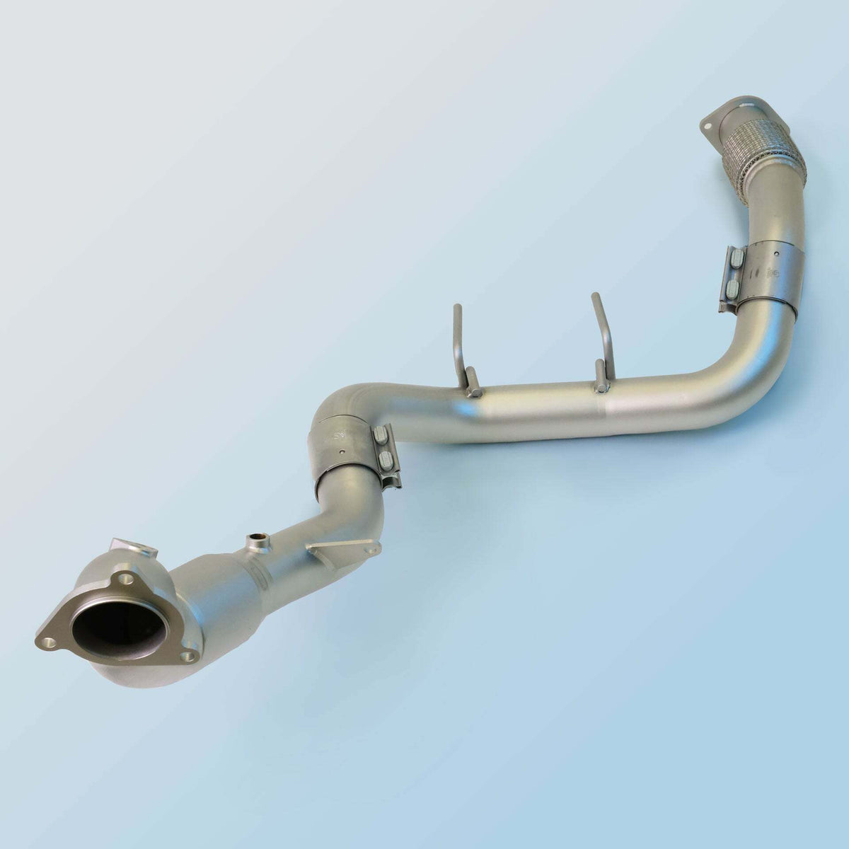 CPE QKspl Cast Bellmouth Downpipe - High Flow (2021-2025 Ford Bronco 2.3L) - FDDP00030T