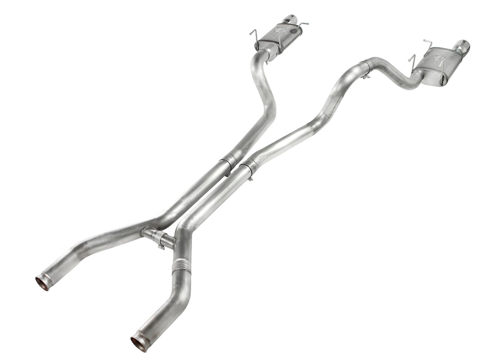AFE MACH Force-Xp 3 IN 409 Stainless Steel Cat-Back Exhaust System w/Polished Tip (2011-2014 Mustang) - 49-43049-P