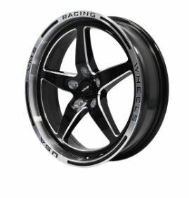 VMS Racing V-Star Front Street/Drag Race Wheel - 18x5, -30 Offset, 5x115 Bolt Pattern - Polished (2006-2021 Charger, Challenger, Demon, SRT 392, Hellcat) - VWST034