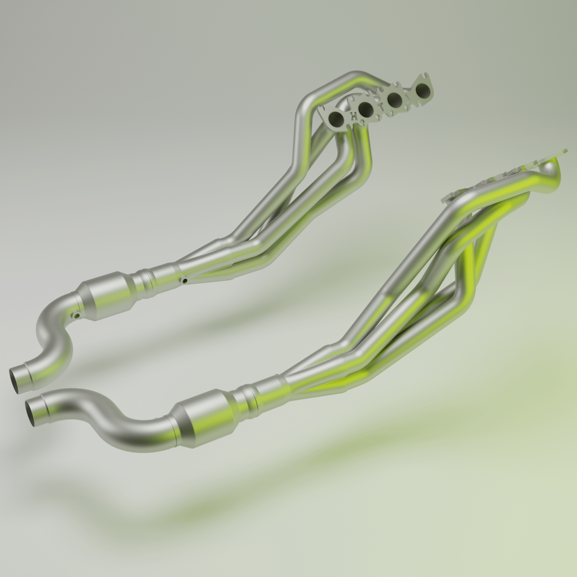 Long Tube Headers Equal Length 1-7/8" Long Tube Headers and Connection Pipes - Track Only (2020-2022 Shelby GT500) - FDLH00070T