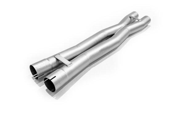 Long Tube Headers FDRD00003T 2.75" Stainless Steel Resonator Delete Pipe - Titan Finish (2020 Shelby GT500)