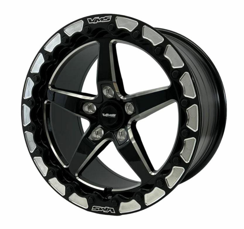 VMS Racing 17 x 10" Rear Single Beadlock Street Drag Race Wheel (2005-2023 Mustang) - VWST080
