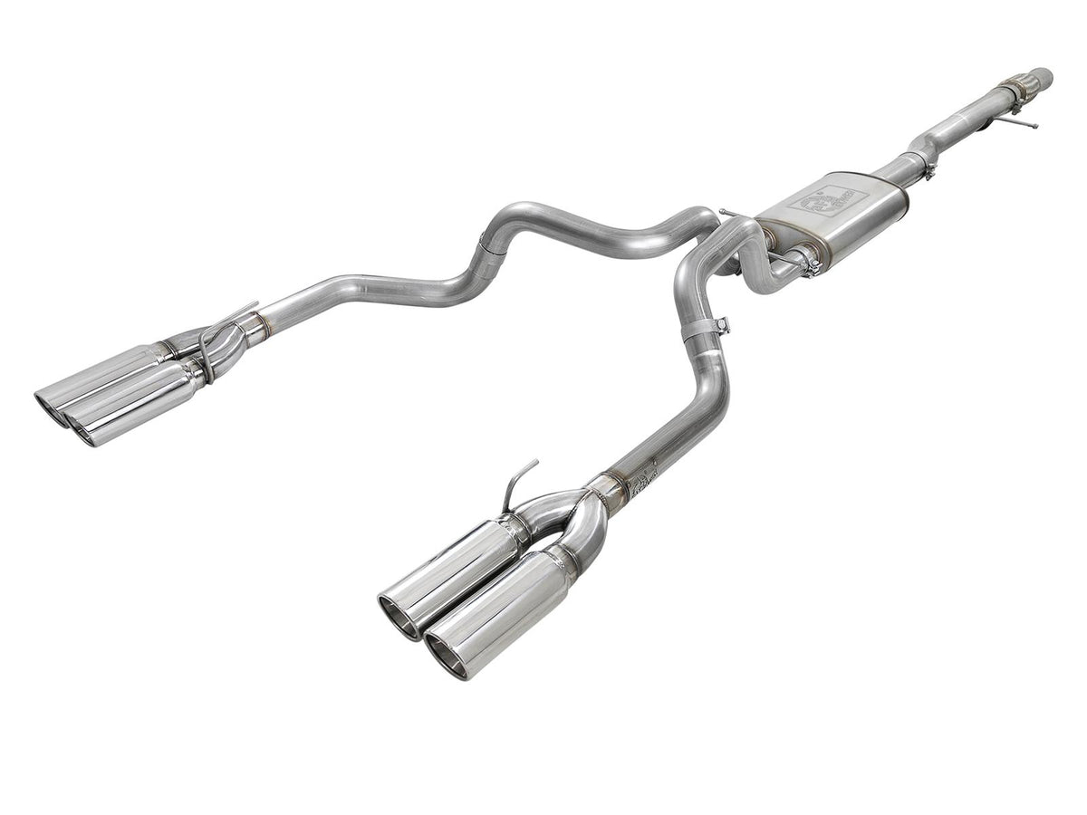AFE Cat-Back Exhaust System (2019-2020 GM Trucks V8-6.2L) - 49-34102-P