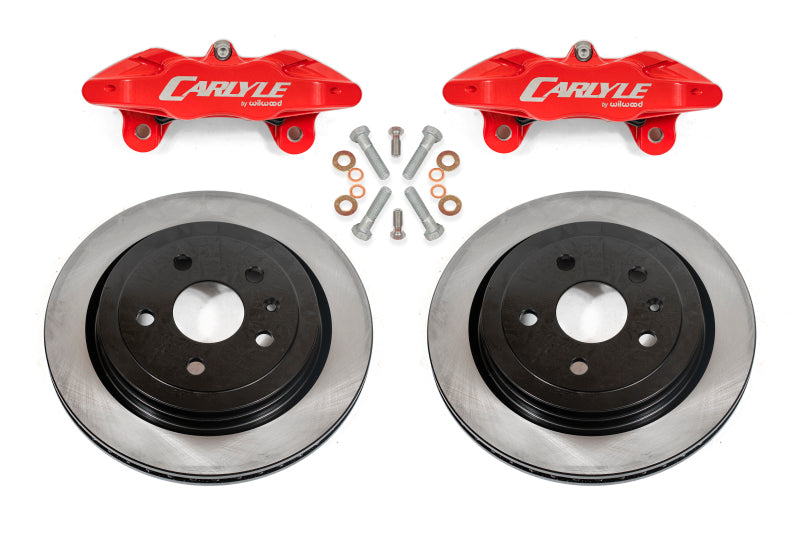 BMR Fabrication Brake Kit for 15" Conversion, Solid Rotors, Red Calipers Red (1997-2004 C5 Corvette Base) - DBK551