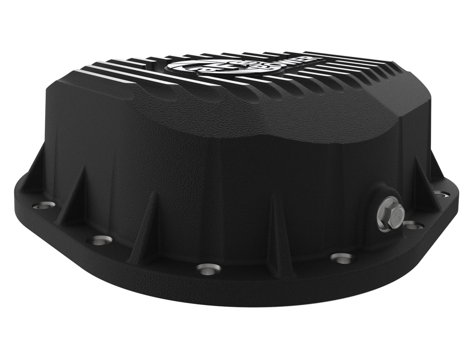 AFE Pro Series Differential Cover Black w/ Machined Fins (10.25/10.50-12 Bolt Axle) - 46-70022