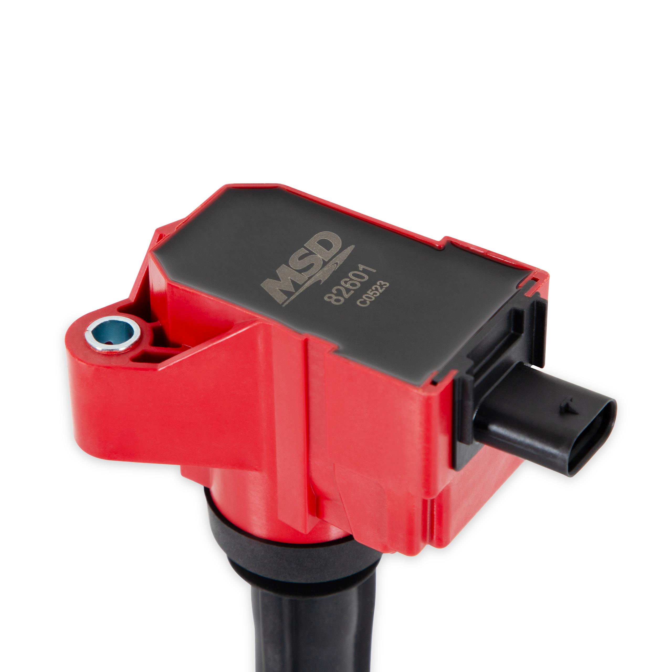 MSD Ignition Coil - Ford EcoBoost - 2.7L / 3.0L V6 - Red - Single - 82601