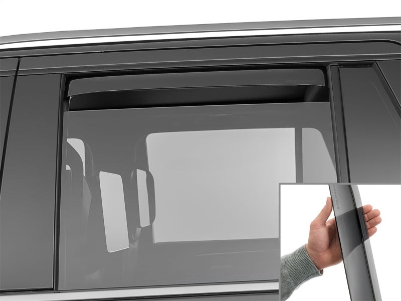 WeatherTech 21-26 Cadillac Escalade Rear Rear Side Window Deflectors-Dark Tint