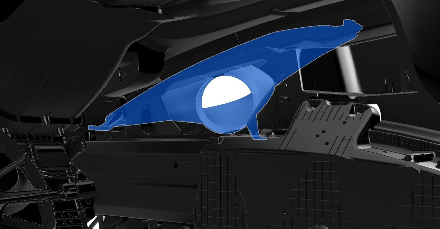 Lenz Composites ABS Headlight Intake Duct (2014-2019 Corvette C7)