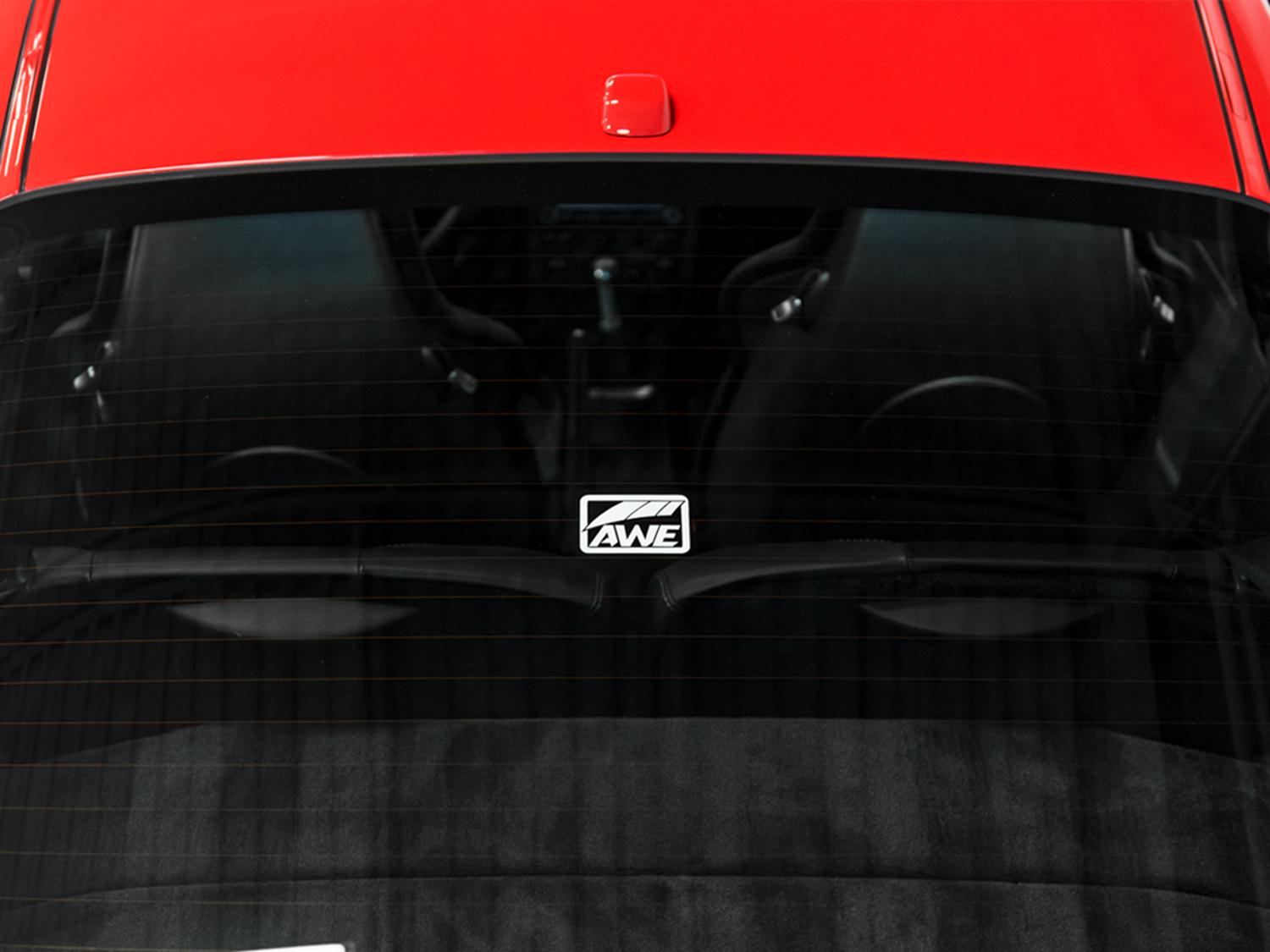AWE Small Window Decal - White - 9710-11010