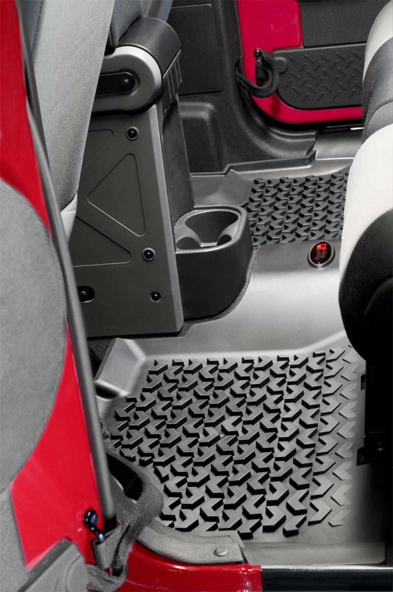 Rugged Ridge All Terrain Floor Liner Set Black; 11-18 Jeep Wrangler Jk 4 Door - 12988.04