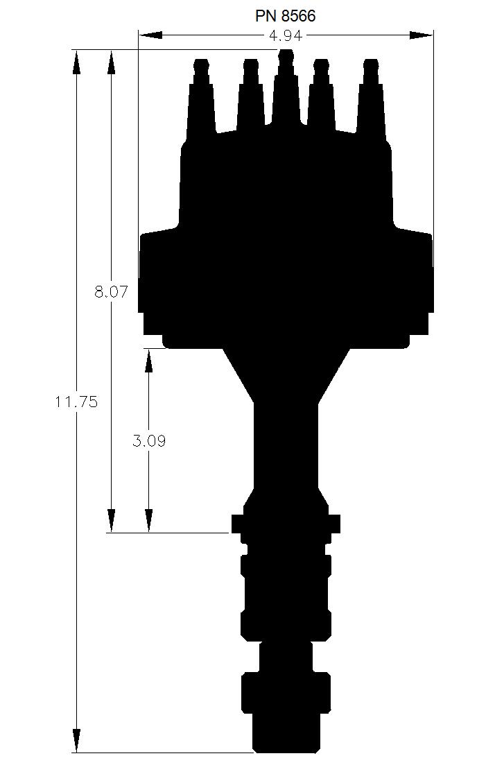 Oldsmobile V8 350-455 Distributor.  - 8566