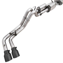 AWE 0FG Exhaust w/ Bashgaurd - Dual Diamond Black Tips (2016-2023 Tacoma 3.5L) - 3015-33826