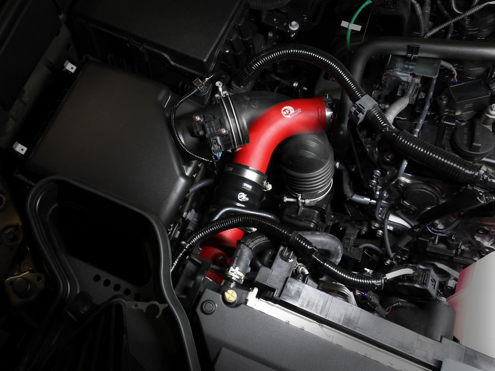 AFE BladeRunner 2-1/2 IN & 3 IN Aluminum Hot and Cold Charge Pipe Kit Red (2024 Land Cruiser , Tacoma) - 46-20724-R