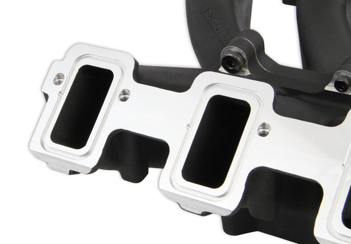 Holley Single Plane Split-Design Race Intake Manifold- GM LS3/L92- Black-4150.  - 300-291BK