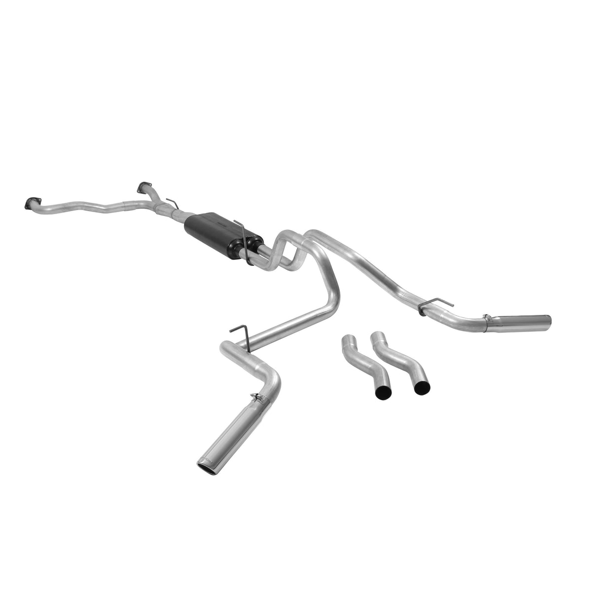 Flowmaster Cat-back System - Dual Rear/Side Exit - American Thunder - Moderate Sound
