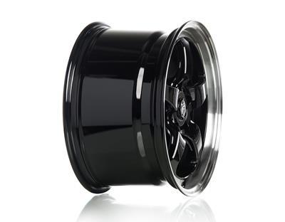 Forgestar 17x10 D5 Drag 5x120 ET45 BS7.3 Gloss BLK MACH 78.1 - F09170022P45