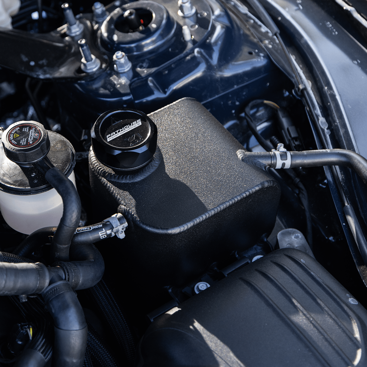 Fathouse Fabrications S650 Coolant Tank (2024-2026 Mustang)