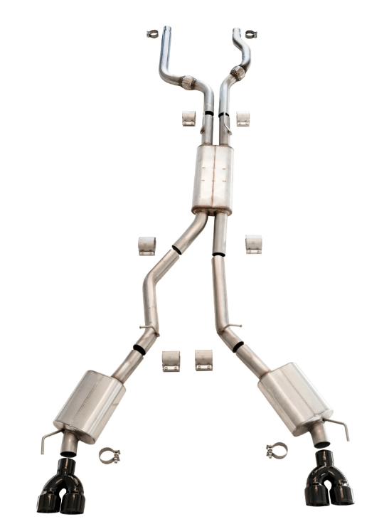 Thermal R&D 3" Cat-Back Exhaust System with Mid Pipes - Coated Tips (2020-2027 Explorer ST) - B917-C917-C