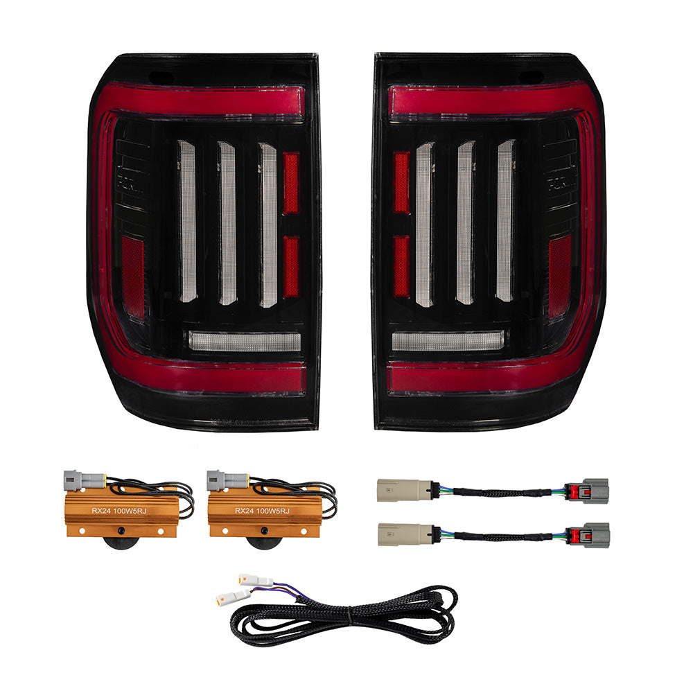 Form Lighting 2025-2026 Ford Maverick LED Tail Lights Red (pair) - FL0114