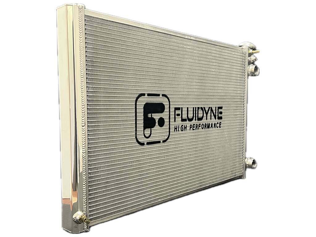 Fluidyne 1973-1987 GM C10 Truck, LS Swap Radiator, dual pass, 3 row, 33''x 21'' - RGM.3R3321.LS