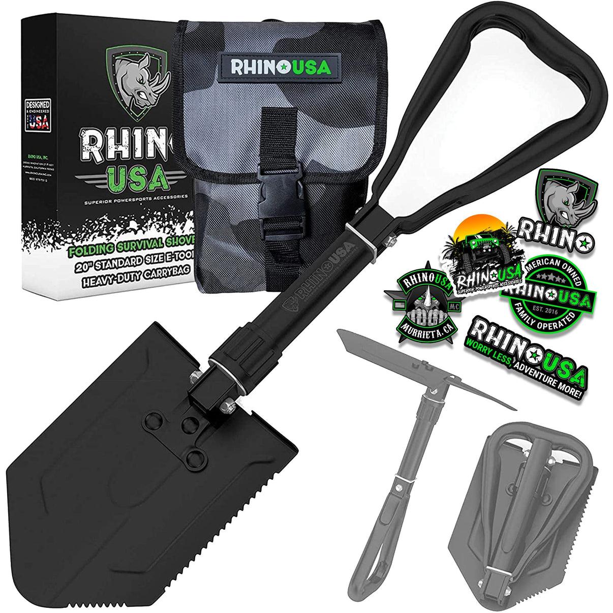 Rhino USA Rhino Usa Folding Recovery Shovel W/Pick - RNO-ETOOL