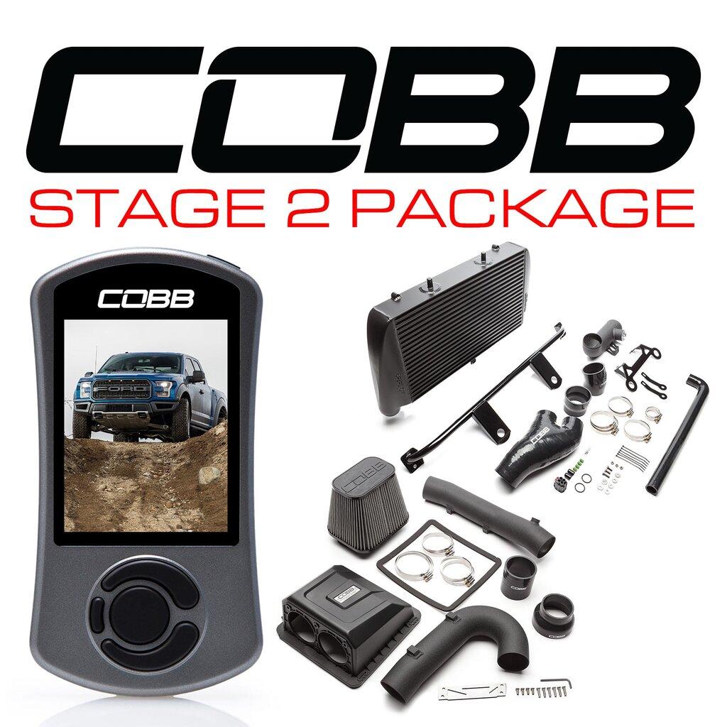 Cobb FOR0050020BK 2017+ Ford F-150 Raptor 3.5L Ecoboost Stage 2 Power Package Black