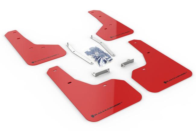 Rally Armor Red Mud Flap/Black Logo (2019-2021 Forester) - MF52-UR-RD/BLK