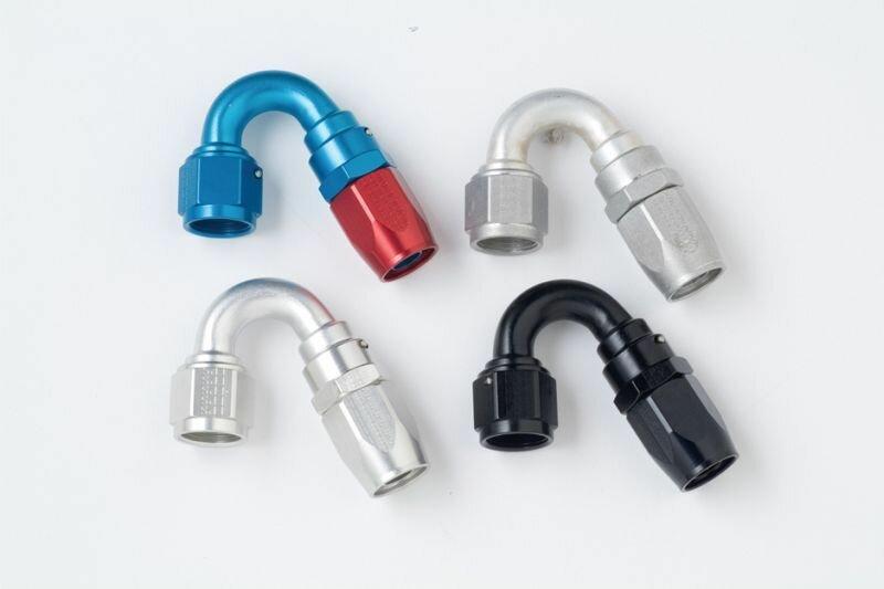 Fragola -8an 150 Degree Stainless Race Hose End - Clear