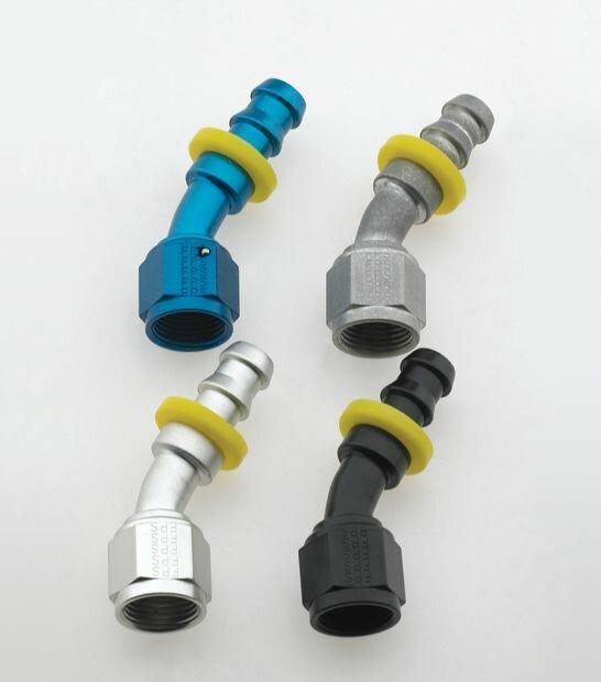 Fragola -8an 30 Degree Push-Lite Race Hose End - Black