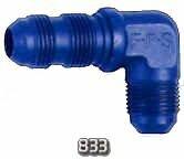 Fragola -10an 90 Degree Bulkhead Fitting - Blue
