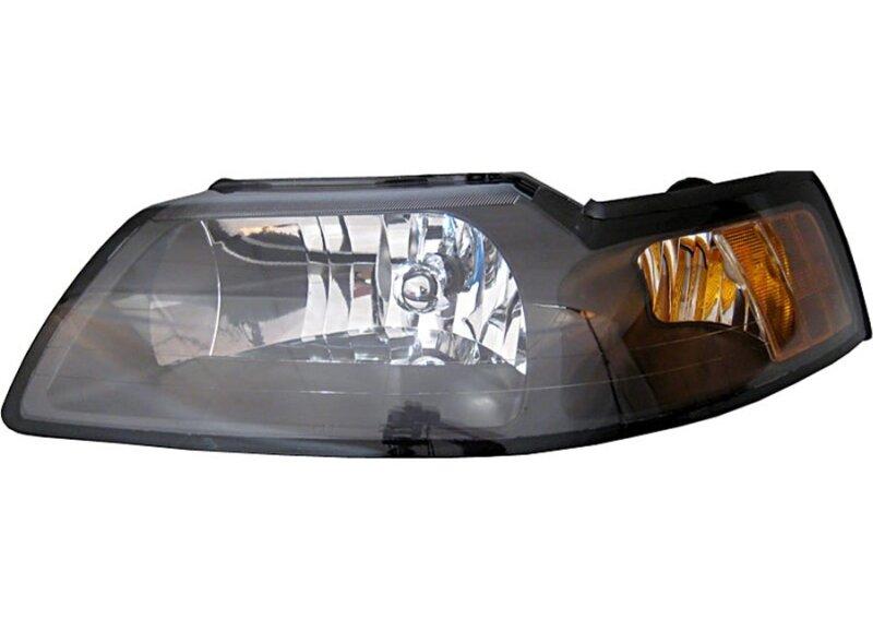 99-04 Mustang Light Smoked Headlight Set w/ Xenon Bulbs (2 Piece Set)