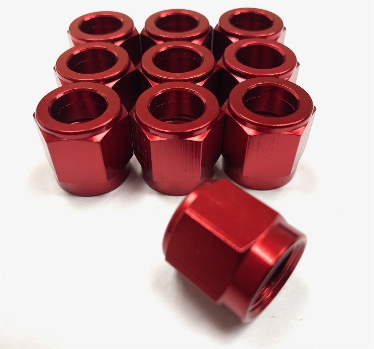 Fragola #3 Tube Nut - Red, 10 Pack - 481823-10